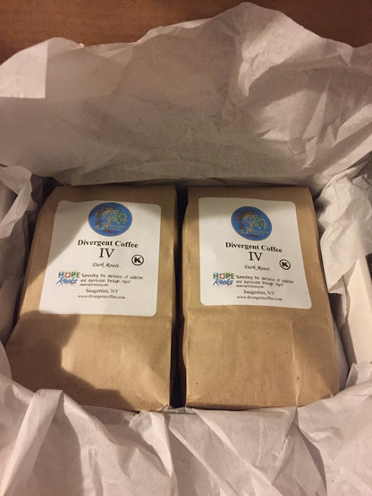 Subscription Box! BOLD IV(Four) Dark Roast Ground 2lbs.